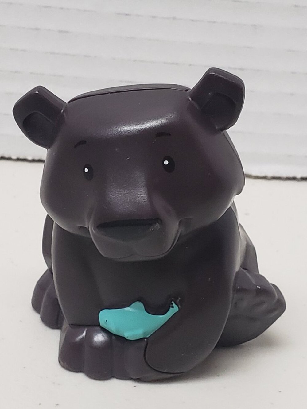 Fisher Price Little People Black Bear With Fish